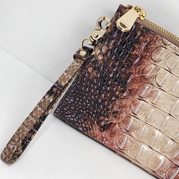 Brahmin Croc Embossed Clutch Wristlet - Picture 3 of 11